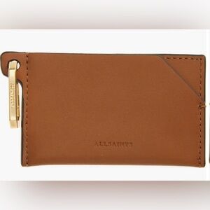 ALLSAINTS Hex Leather Cardholder NWOT